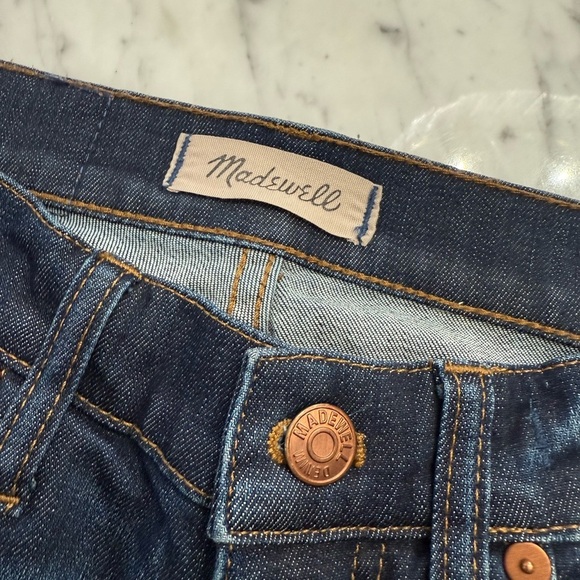 NEW Madewell Women’s Dark Blue 8” Skinny Jeans Size 26 / 2 US - Picture 4 of 6